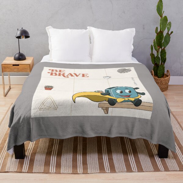 Item preview, Be Brave Flying Toaster Superhero Cartoon-25th designed and sold by BerlynnQuinton.