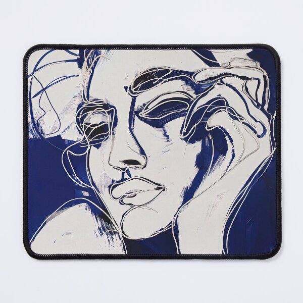 Item preview, Desire - Blue Abstract Art designed and sold by shadow-bloom.