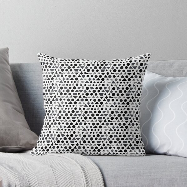 Item preview, Small gray and black geometric shapes on a white background designed and sold by Beleza e Estilo.