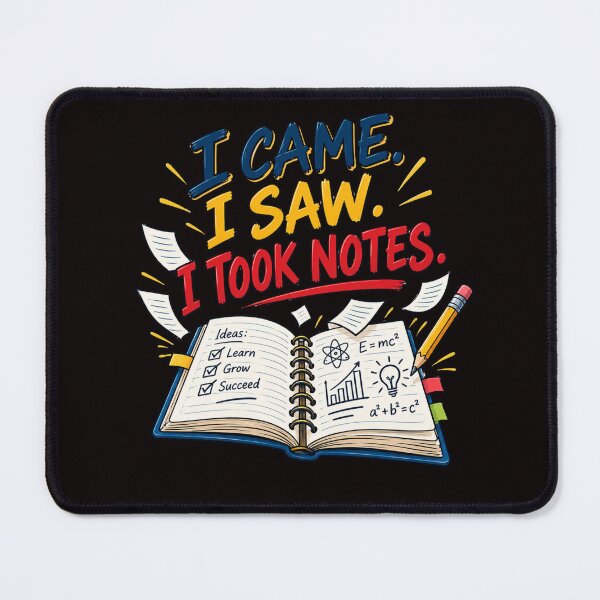 Item preview, I Came I Saw I Took Notes – Funny College Student Study Design designed and sold by Tadeusz1.