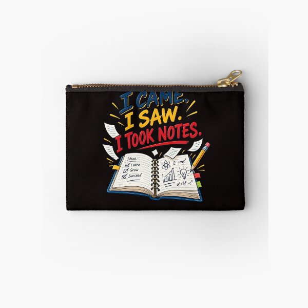 Item preview, I Came I Saw I Took Notes – Funny College Student Study Design designed and sold by Tadeusz1.