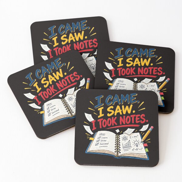 Item preview, I Came I Saw I Took Notes – Funny College Student Study Design designed and sold by Tadeusz1.