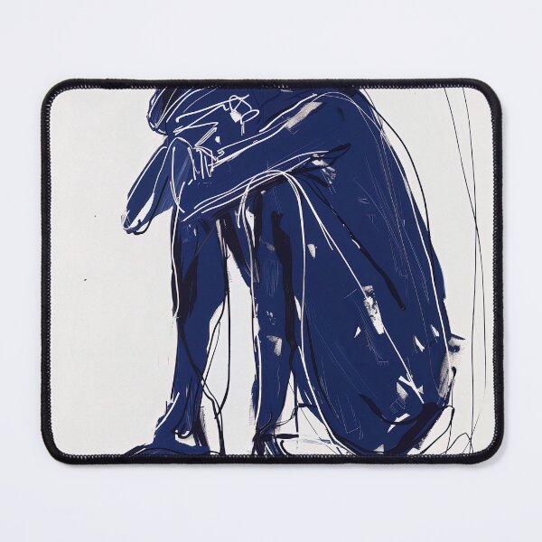 Item preview, Despair - Blue Abstract Art designed and sold by shadow-bloom.