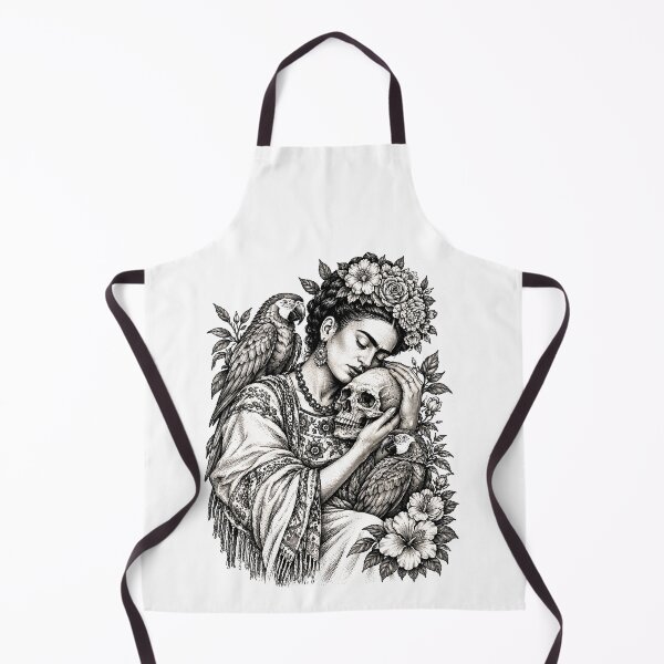 Item preview,  Frida Kahlo Parrots and Skull designed and sold by TeeARTHY.