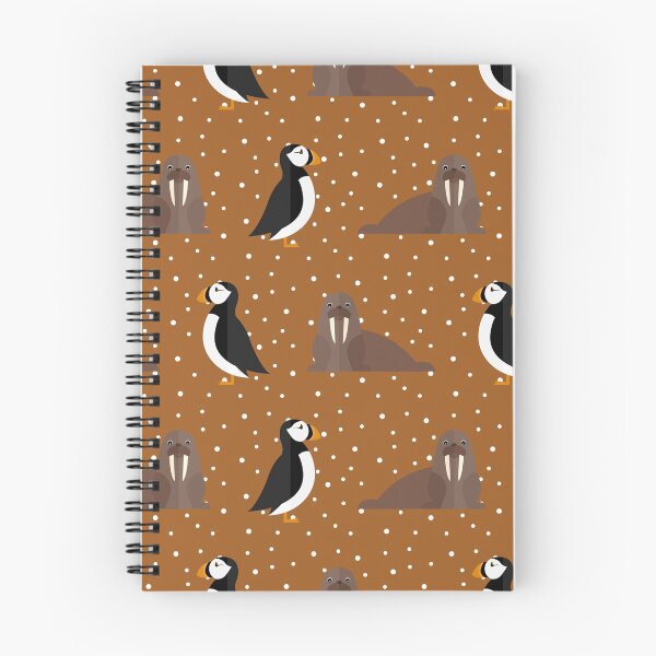 Item preview, Arctic animals on brown designed and sold by reneesillus.