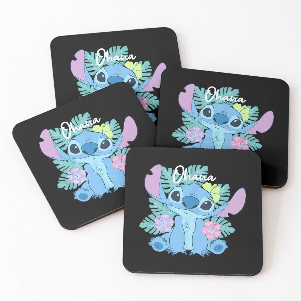 Item preview, Lilo Stitch Ohana Adorable Pose Floral designed and sold by junglecolor.