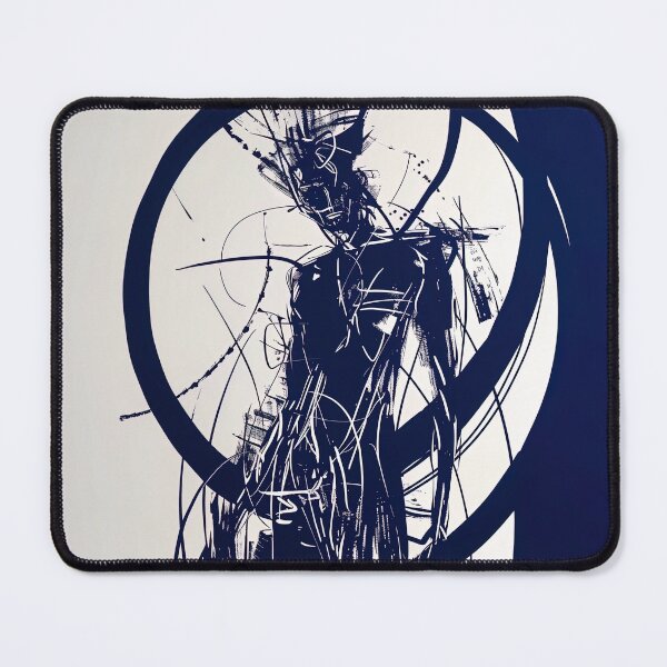 Item preview, Destroyer god - Blue Abstract Art designed and sold by shadow-bloom.