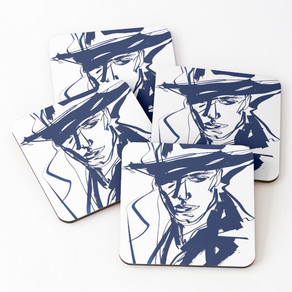 Item preview, Detective - Blue Abstract Art designed and sold by shadow-bloom.
