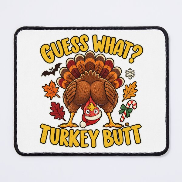 Item preview, Guess What Turkey Butt Funny Thanksgiving Christmas Holiday T-Shirt designed and sold by DesignArtist.ia.