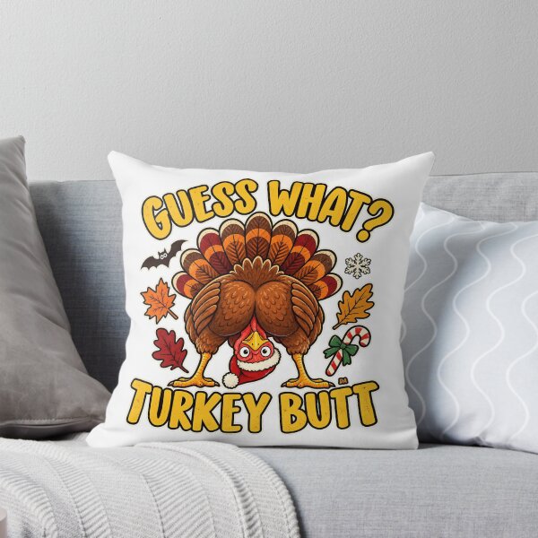Item preview, Guess What Turkey Butt Funny Thanksgiving Christmas Holiday T-Shirt designed and sold by DesignArtist.ia.