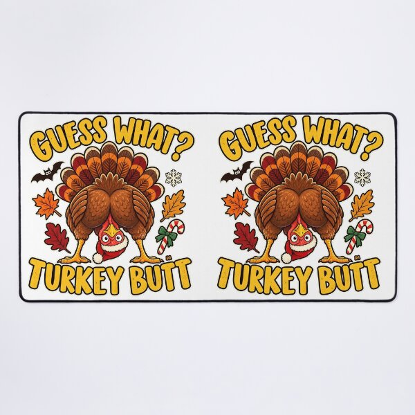 Item preview, Guess What Turkey Butt Funny Thanksgiving Christmas Holiday T-Shirt designed and sold by DesignArtist.ia.