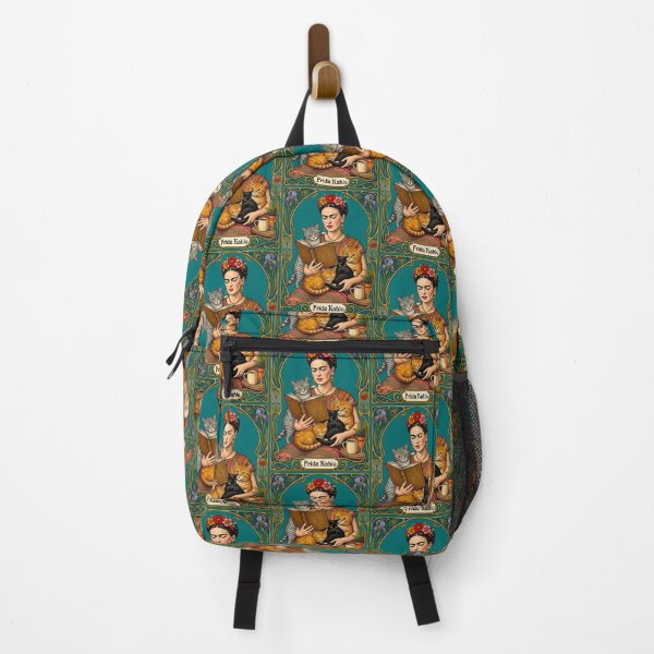 Item preview, Frida Kahlo Cat Reader Art Nouveau designed and sold by TeeARTHY.