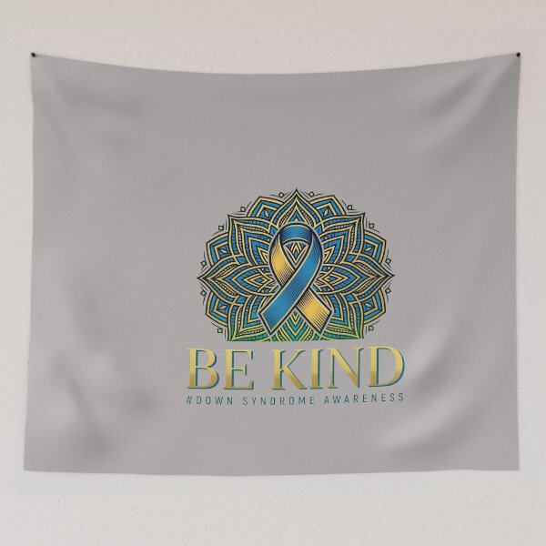 Item preview, Be Kind Down Syndrome Awareness Rainbow Ribbon-61 designed and sold by GilbertFiedlerd.