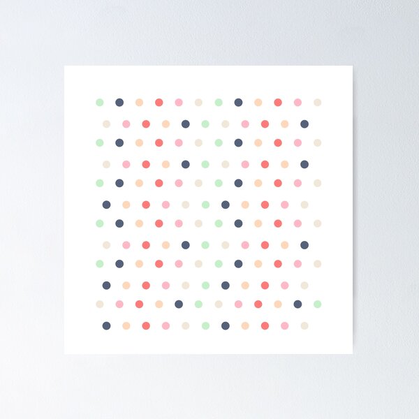 Item preview, Polka Dots Pattern Pastel Pink Navy designed and sold by DofinaSur.