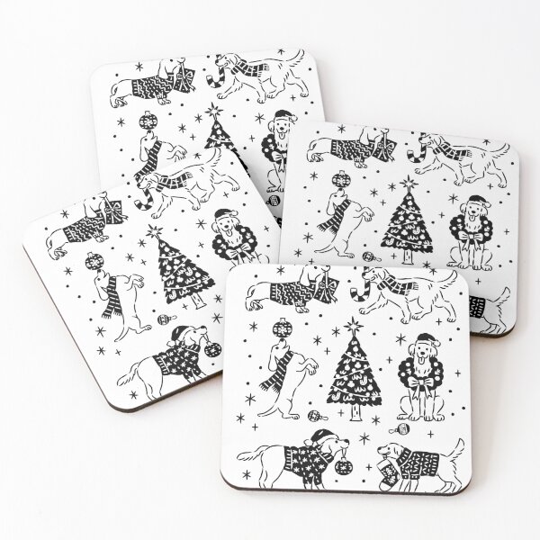Item preview, Ready for Christmas Festive Dogs and Christmas Tree Collection designed and sold by monkik.