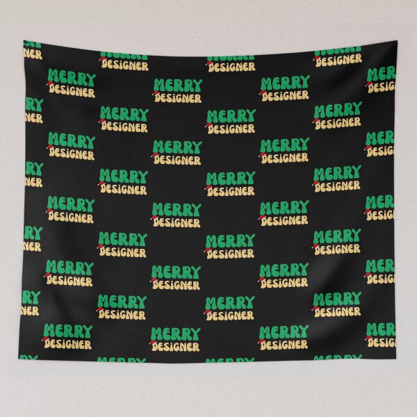 Item preview, Groovy Merry Designer Christmas Graphic Interior Art designed and sold by mumchaosdesigns.