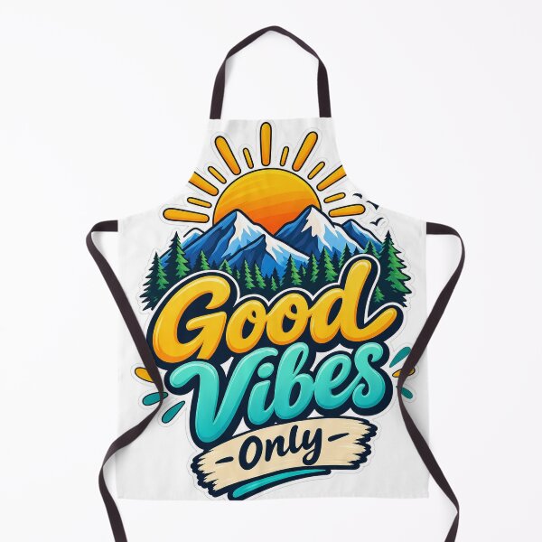 Item preview, Good Vibes Only Mountain Sunrise – Positive Nature Adventure Graphic designed and sold by Pixel & Ponder.