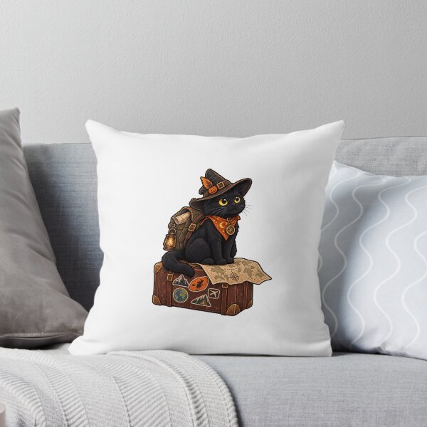 Item preview, Black cat traveler designed and sold by GridiStudio.