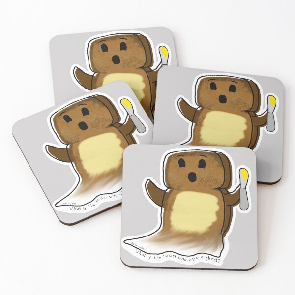 Item preview, Ghost Toast - Cute Ghost Sketch designed and sold by Dyche Studio.