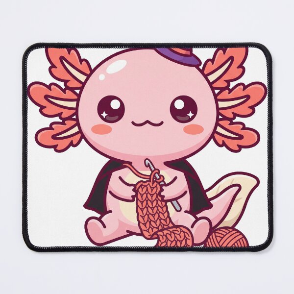 Item preview, Axolotl Witch Crochet Halloween Cute Kawaii designed and sold by DofinaSur.