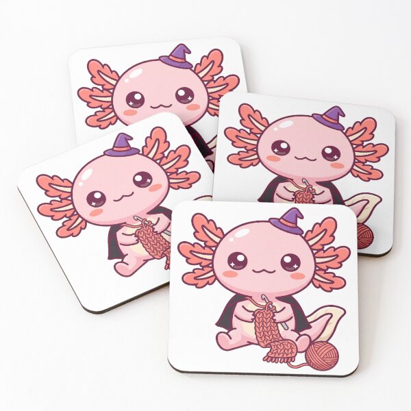 Item preview, Axolotl Witch Crochet Halloween Cute Kawaii designed and sold by DofinaSur.