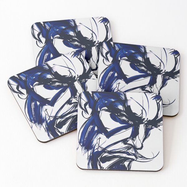 Item preview, Devil - Blue Abstract Art designed and sold by shadow-bloom.