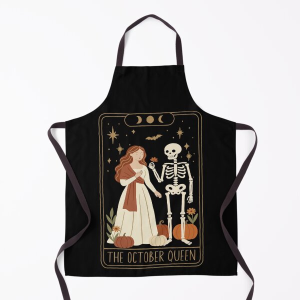 Item preview, October Royalty Skeleton Romance in Vintage Tarot Style designed and sold by FreshVibe Prints.