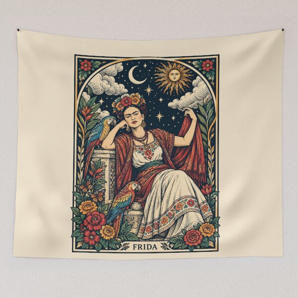 Item preview, Frida Kahlo Celestial Portrait Art Nouveau designed and sold by TeeARTHY.