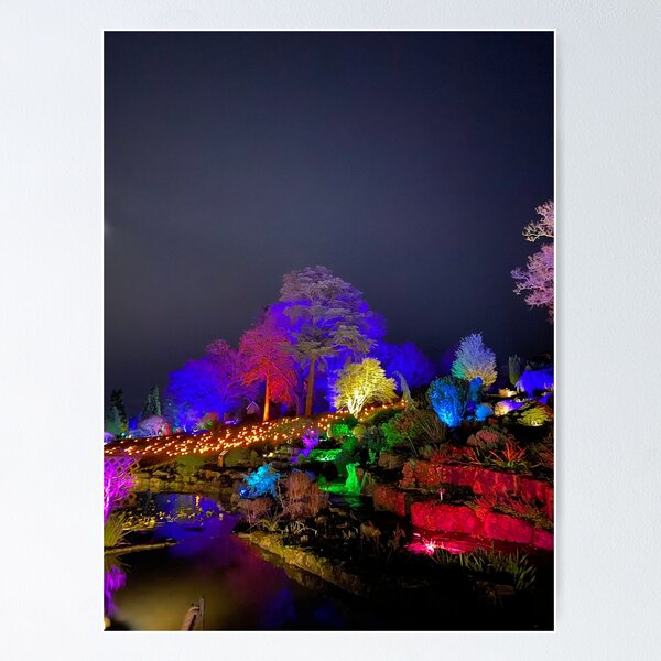 Item preview, Rainbow Garden – RHS Wisley Glow at Christmas designed and sold by ThatSurreyLife.