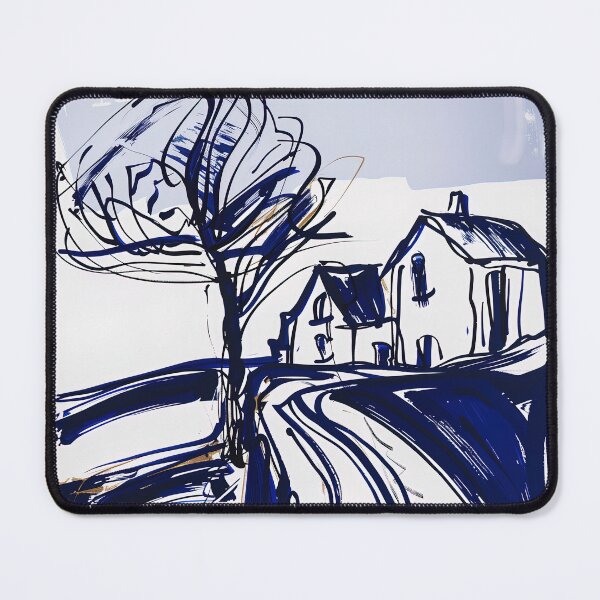 Item preview, Devonshire, UK - Blue Abstract Art designed and sold by shadow-bloom.