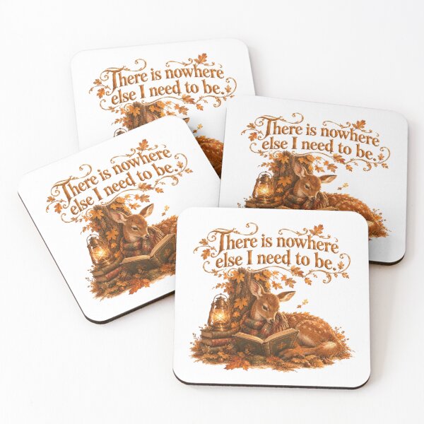 Item preview, There Is Nowhere Else I Need To Be Vintage Deer Fall Bookish designed and sold by AQUILAKREO.