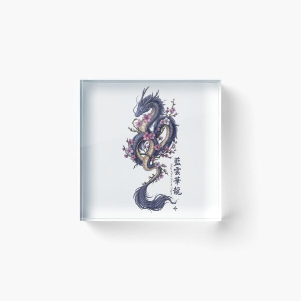 Artikelvorschau, Indigo Cloud Blossom Dragon entworfen und verkauft von Kaizen-works.