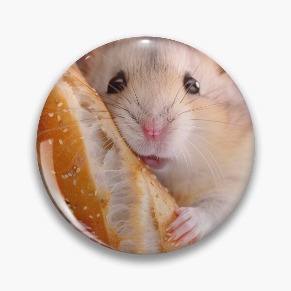 Item preview, Cute Hamster Hugging Baguette  designed and sold by cutepid.