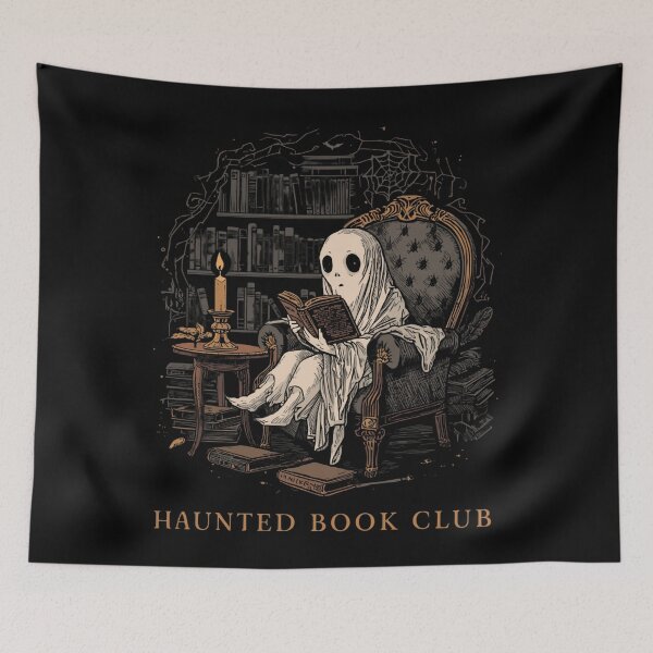 Item preview, Spooky Bookworm Haunted Reading designed and sold by ChicTrendz.