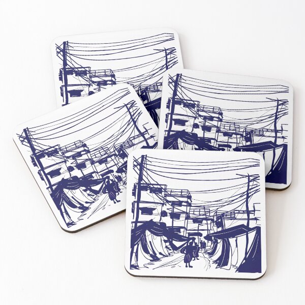 Item preview, Dhaka, Bangladesh - Blue Abstract Art designed and sold by shadow-bloom.