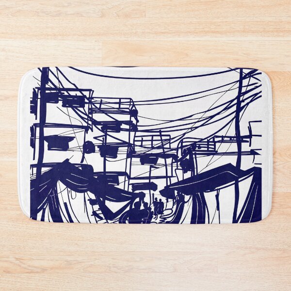 Item preview, Dhaka, Bangladesh - Blue Abstract Art designed and sold by shadow-bloom.