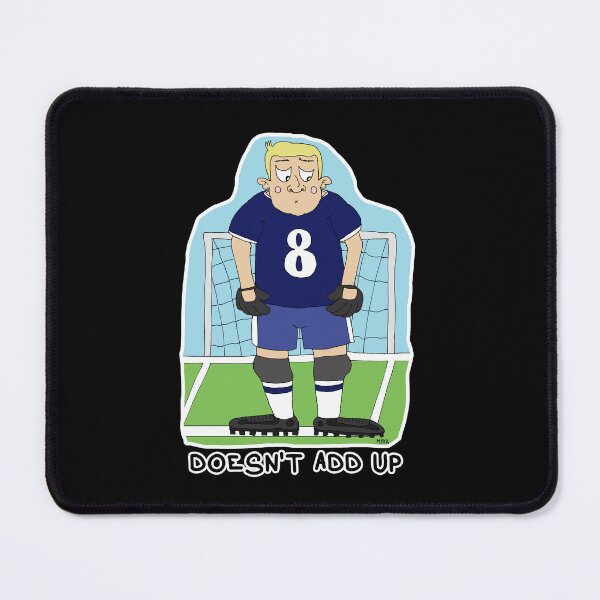 Item preview, Doesn’t Add Up Sticker | Funny Big Goalkeeper Soccer Meme designed and sold by MyxaART.