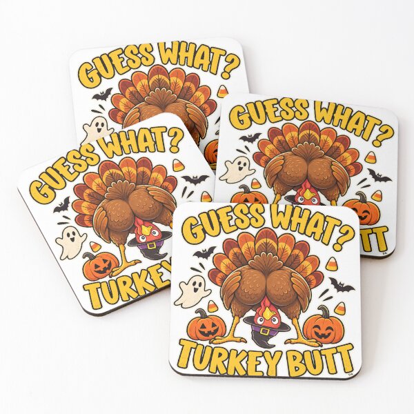 Item preview, Guess What Turkey Butt Funny Halloween Thanksgiving Mashup Art designed and sold by DesignArtist.ia.