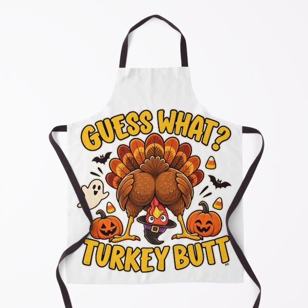 Item preview, Guess What Turkey Butt Funny Halloween Thanksgiving Mashup Art designed and sold by DesignArtist.ia.