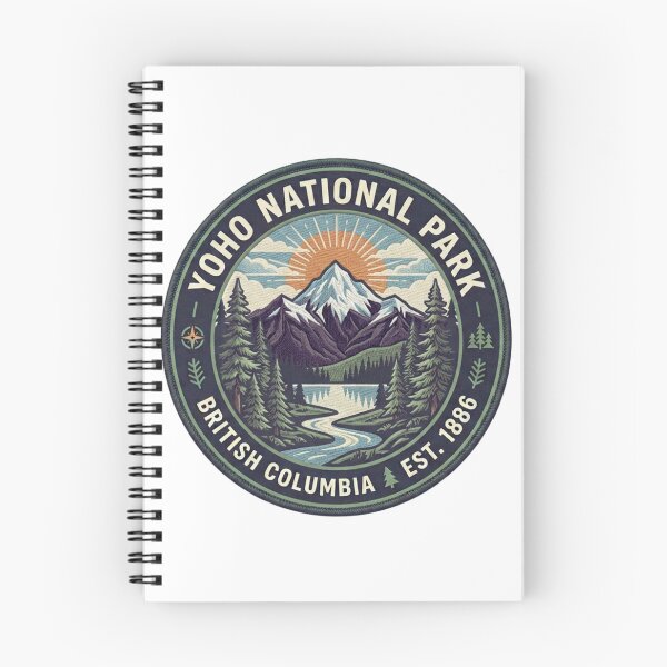 Item preview, Retro Vintage Yoho National Park Outdoor Badge Illustration designed and sold by GabeMountainArt.
