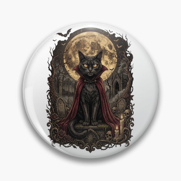 Item preview, Halloween Vampire Cat designed and sold by world+167.