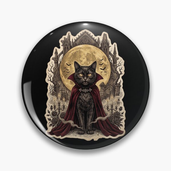 Item preview, Halloween Vampire Cat designed and sold by world+167.