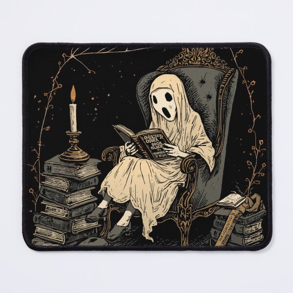 Item preview, Cozy Gothic Reader Ghost designed and sold by ChicTrendz.