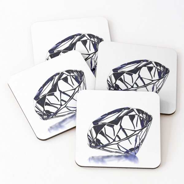 Item preview, Diamond jewel - Blue Abstract Art designed and sold by shadow-bloom.