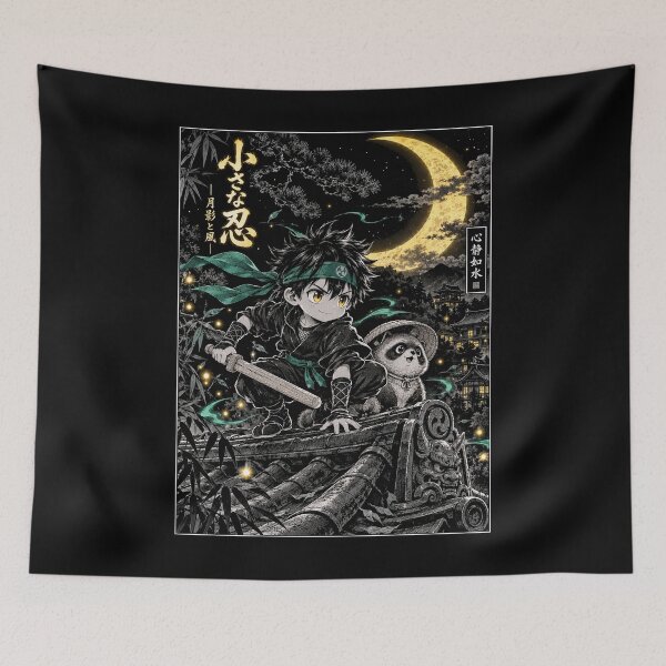 Item preview, Little Shinobi - Chibi Ninja & Moon Anime Manga designed and sold by WUSCHELWORKS.