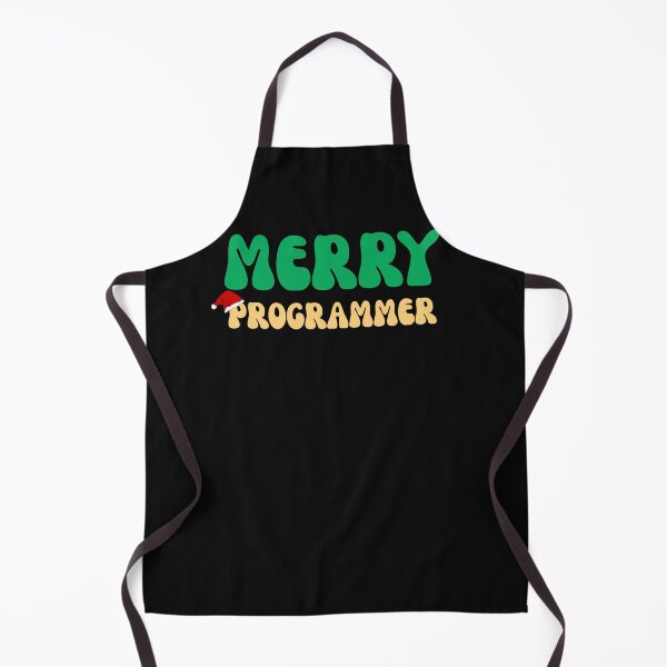 Aperçu de l'œuvre Retro Merry Programmer Christmas Software Engineer créée et vendue par mumchaosdesigns.