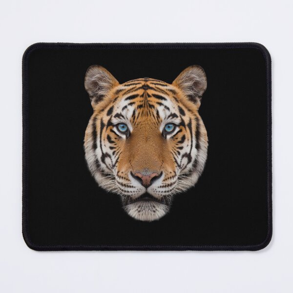 Item preview, Tiger Face Portrait Blue Eyes Big Cat Wild Art designed and sold by cabana.space.