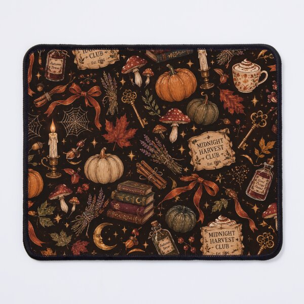 Item preview, Midnight Harvest Club Dark Academia Autumn Magic Pattern designed and sold by NinaVibeStudio.
