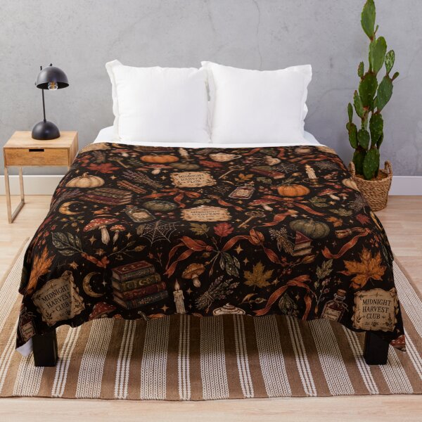 Item preview, Midnight Harvest Club Dark Academia Autumn Magic Pattern designed and sold by NinaVibeStudio.