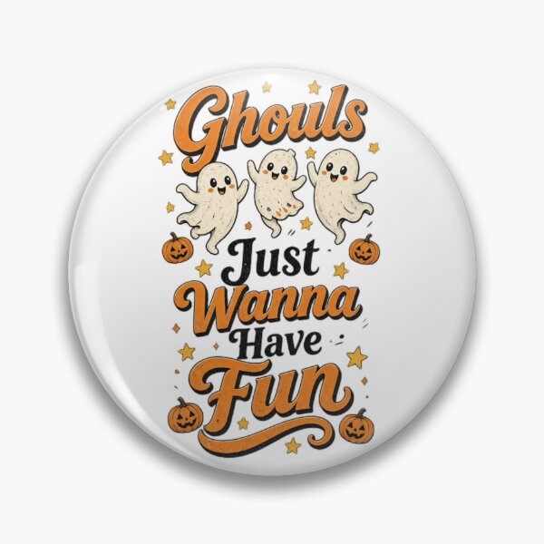 Item preview, Ghouls Just Wanna Have Fun ,Cute Halloween Ghosts and Pumpkin designed and sold by NRcollections24.
